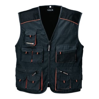Veston taille 60 gris foncé/noir/orange 65 % PES / 35 % CO TERRATREND