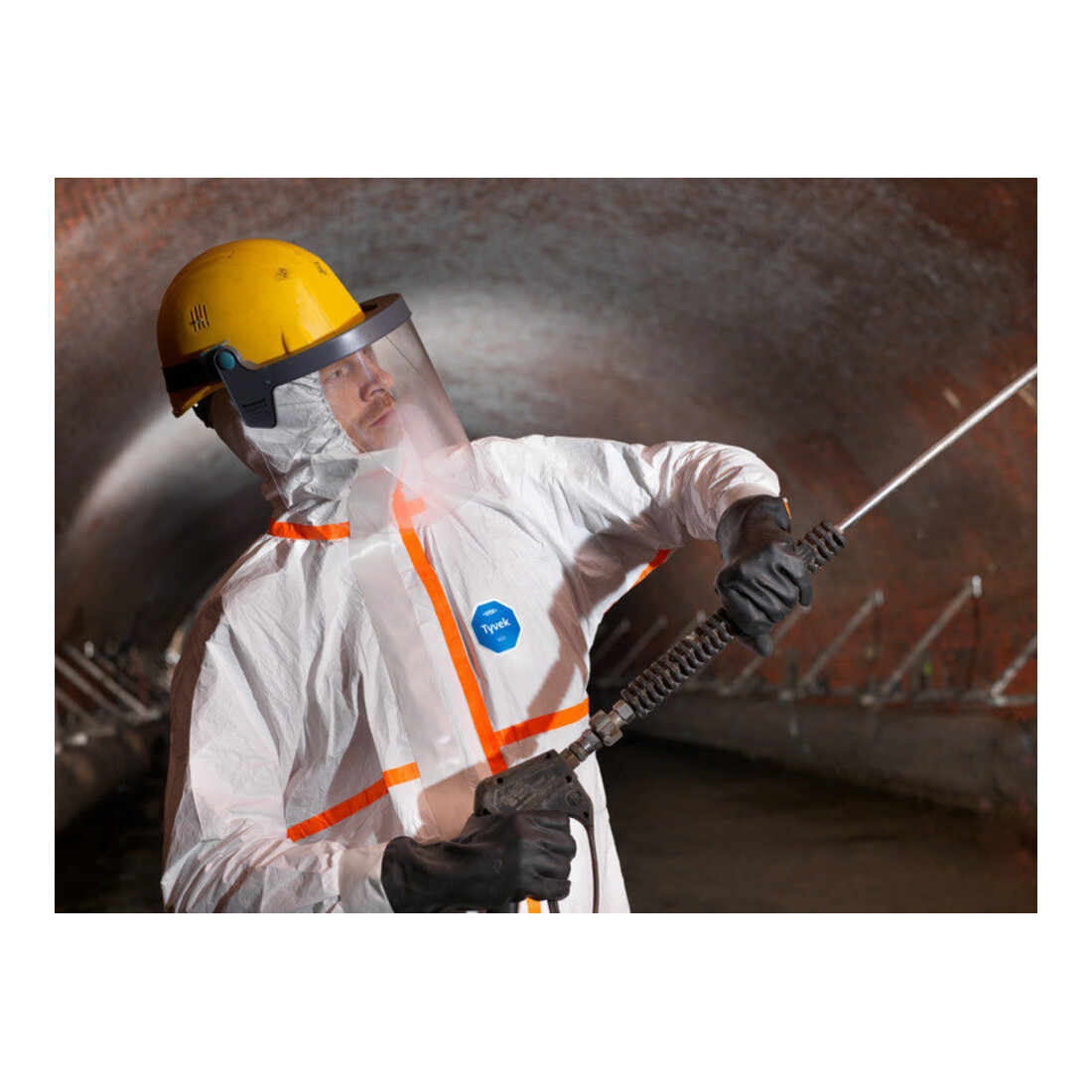 Combinaison de protection chimique DuPont Tyvek® 800 J blanc Cat.III