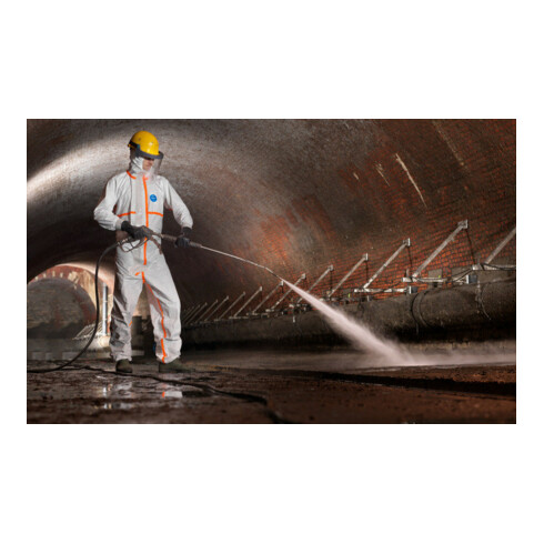 Combinaison de protection chimique DuPont Tyvek® 800 J blanc Cat.III