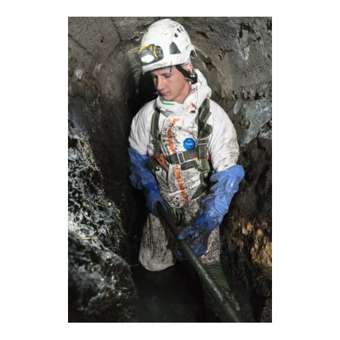 Combinaison de protection chimique DuPont Tyvek® 800 J blanc Cat.III
