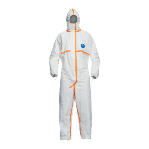 Combinaison de protection chimique DuPont Tyvek® 800 J blanc Cat.III