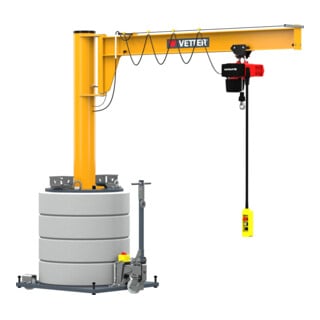 Vetter Grue colonne mobile MOBILUS MOB12-AS2,5-5,0 palan électrique 250 kg, 5,0 m