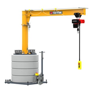 Vetter Grue colonne mobile MOBILUS MOB12-PR5-2,0 avec palan électrique 500 kg, 2,0 m