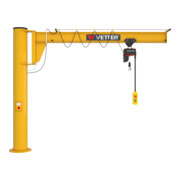 Vetter Grue pivotante sur colonne PRAKTIKUS système d’ancrage composite palan électrique 250kg, 6,0m
