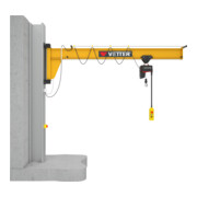 Vetter Palan électrique à chaîne 500 kg, 6,0 m, console murale pivotante PRAKTIKUS Standard