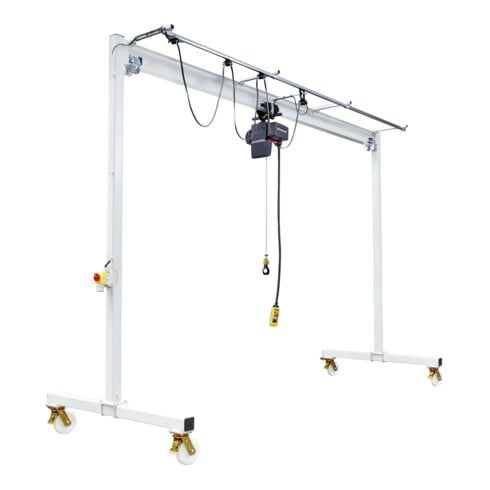 Vetter Portique Profi A + Palan électrique à chaîne avec chariot manuel 1000 kg, 5,0 m