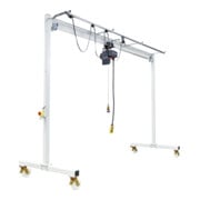 Vetter Portique Profi A + Palan électrique à chaîne avec chariot manuel 250 kg, 4,0 m