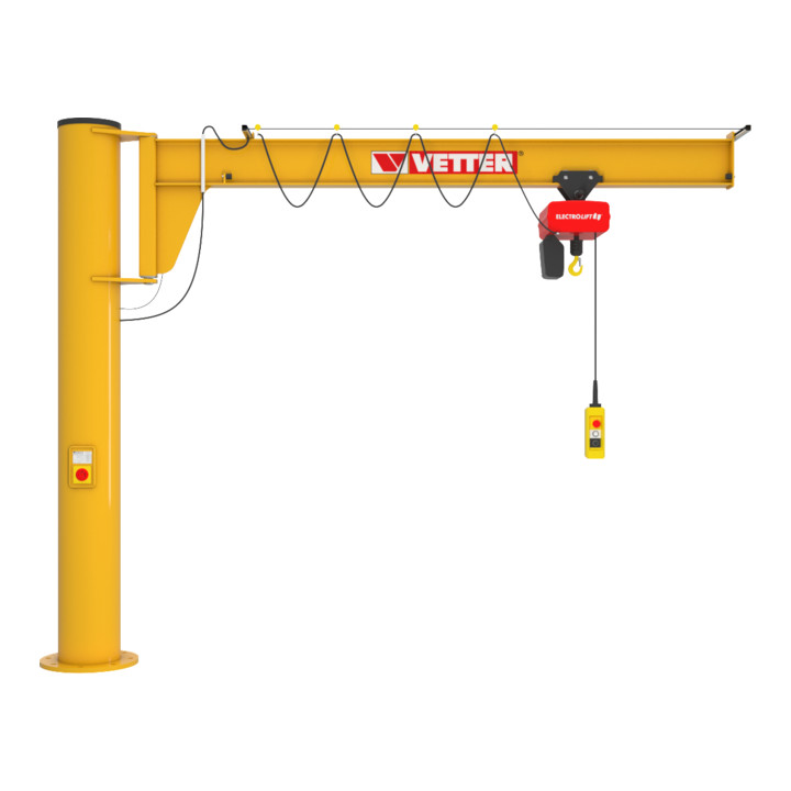 Vetter Säulenschwenkkran ASSISTENT + Verbundanker-System + Elektrokettenzu 1000kg, 5,0m