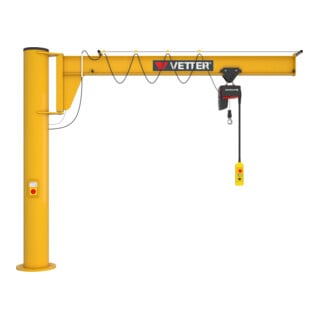 Vetter Wandschwenkkran ASSISTENT Standard-Lagerkonsole Elektrokettenzug 250kg, 6,0m