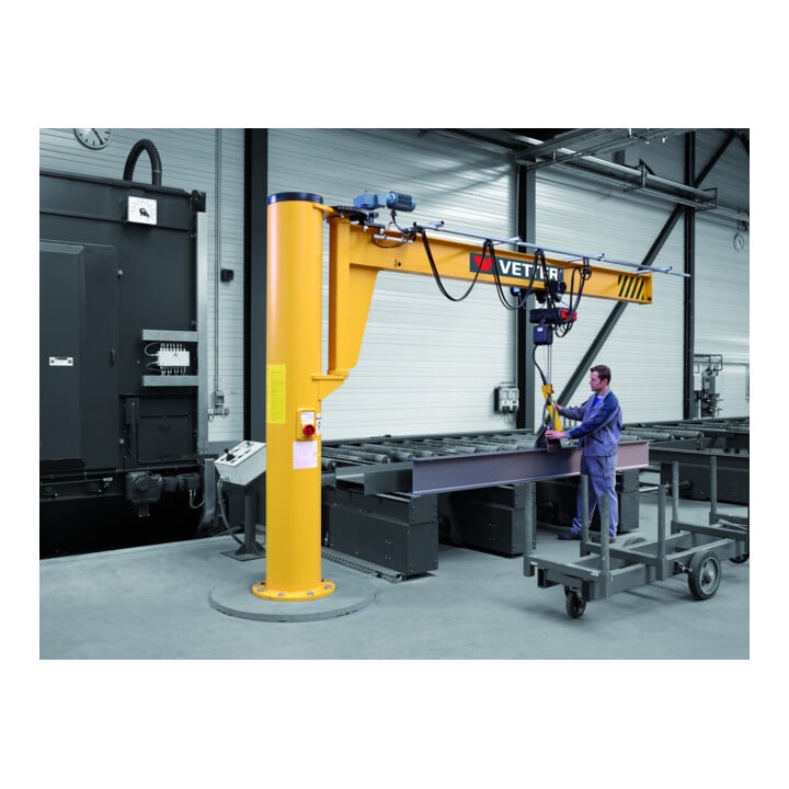 Vetter Wandschwenkkran PRAKTIKUS Standard-Lagerkonsole Elektrokettenzug 500kg, 6,0m