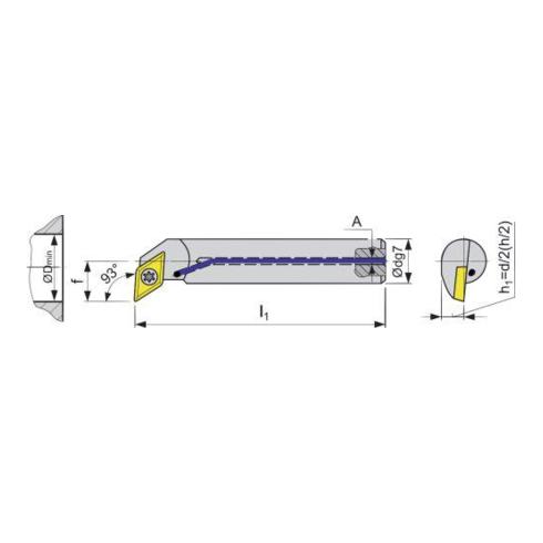 VHM Bohrstange 93 G m.IK.E16M SDUCL 07