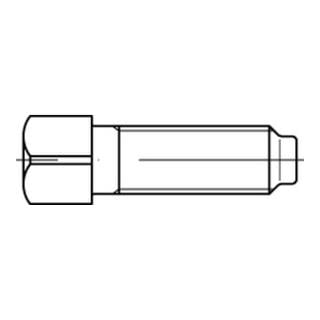 DIN 479 Vierkantschraube Vollgewinde, Außenvierkant m. Kernansatz, Stahl 8.8, blank