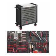 VIGOR 1000 XL in acciaio legato incluso assortimento da 374pz. V4481-X/375, L=907mm-1