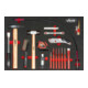 VIGOR 3/3+ Weichschaum-Einlage Hammer-, Meißel-, Splintentreiber-Satz V4511 Anzahl Werkzeuge: 37-1
