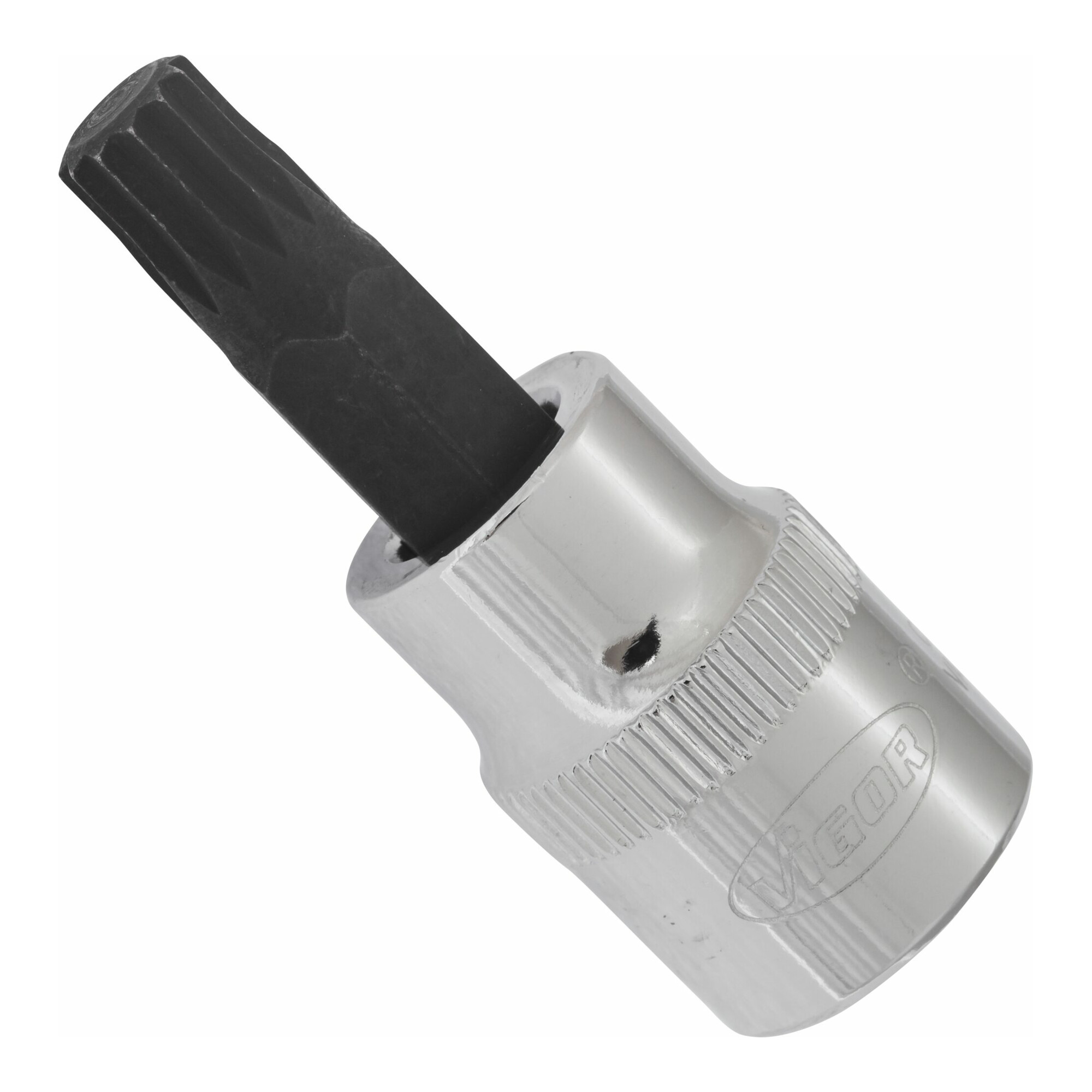 VIGOR 3/8 Zoll Innenvielzahn-Schraubendreher-Einsatz M 8, 48 mm V6108