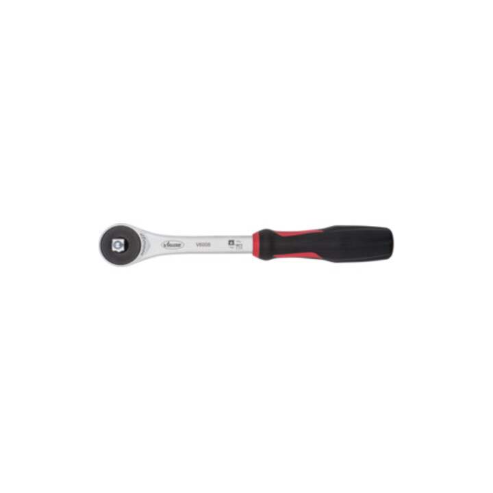 VIGOR 360° Drehgriff-Umschaltknarre V6008 ∙ Vierkant massiv 10 mm (3/8 Zoll) ∙ Gesamtlänge: 237 mm