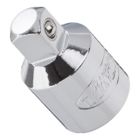 VIGOR Adaptateur carré extérieur 10 mm (3/8") vers carré intérieur 12,5 mm (1/2"), L 36 mm