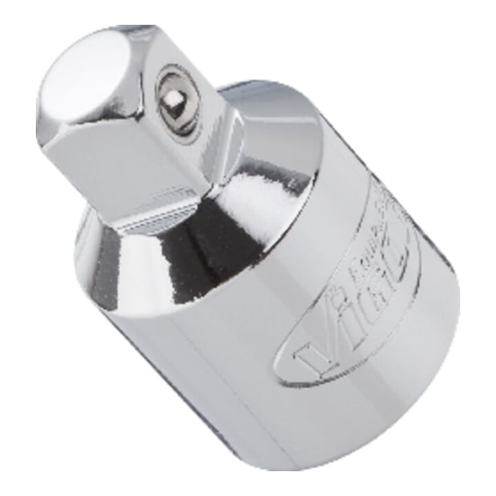VIGOR Adaptateur carré extérieur 10 mm (3/8") vers carré intérieur 12,5 mm (1/2"), L 36 mm