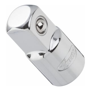VIGOR Adaptateur carré extérieur 10 mm (3/8") vers carré intérieur 6,3 mm (1/4"), longueur totale 26 mm
