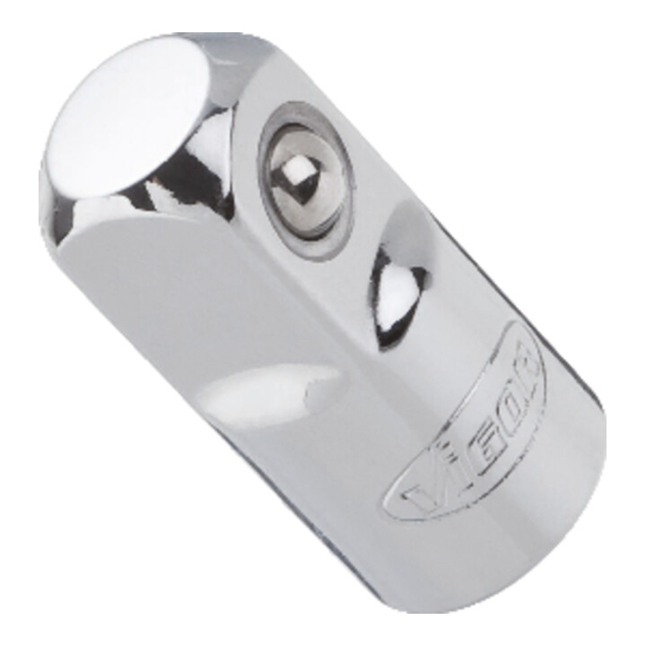 VIGOR Adaptateur carré extérieur 12,5 mm (1/2") carré intérieur 10 mm (3/8") V2108, 36 mm