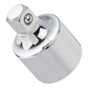 VIGOR Adaptateur extérieur carré 12,5 mm = 1/2 pouce, intérieur carré 20 mm = 3/4 pouce V2111, carré creux 20 mm (3/4 pouce), carré massif 12,5 mm (1/2 pouce), longueur totale : 50 mm