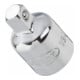 VIGOR Adaptateur extérieur carré 6,3 mm = 1/4" intérieur carré 10 mm = 3/8" V2071, longueur totale 27 mm-1