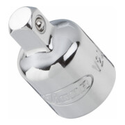 VIGOR Adaptateur extérieur carré 6,3 mm = 1/4" intérieur carré 10 mm = 3/8" V2071, longueur totale 27 mm