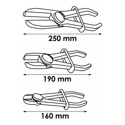 VIGOR afklemtangenset V6799 3-delig