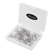 VIGOR Agrafes en U 0,6 mm V3676, 100 pièces-5