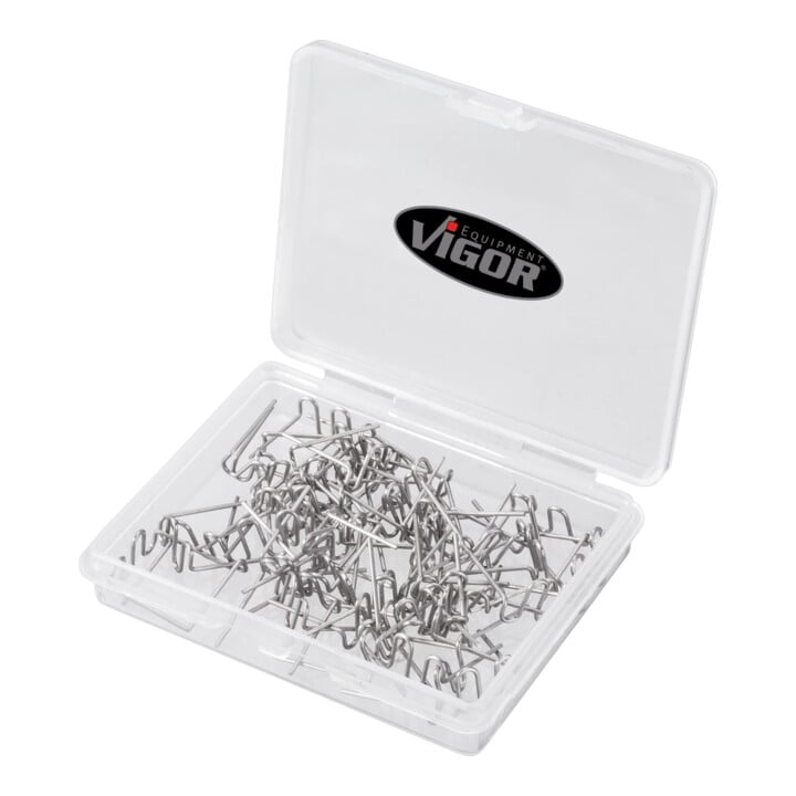 VIGOR Agrafes en U 0,6 mm V3676, 100 pièces
