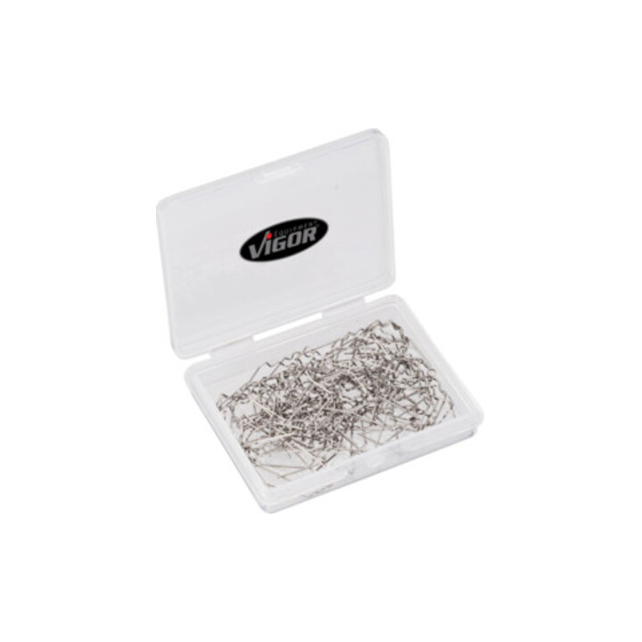 VIGOR Agrafes en V, format V 0,6 mm V3671, lot de 100 outils