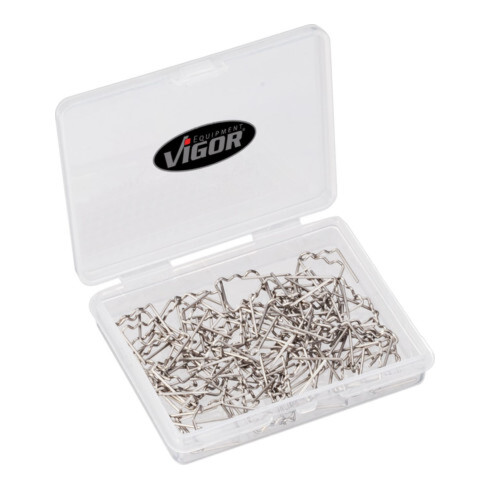 VIGOR Agrafes en W 0,8 mm V3672, lot de 100 pièces