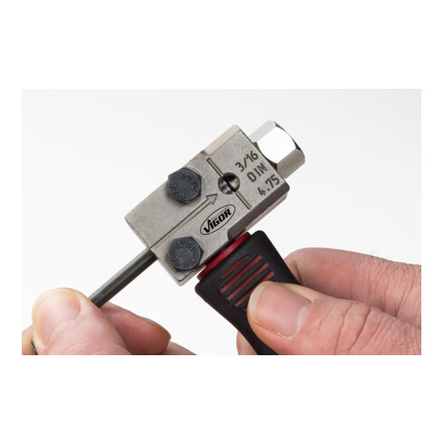 VIGOR Apparecchio per bordatura per diametro 4,75mm V4416