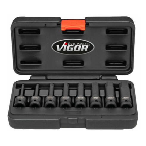 VIGOR Assortimento di inserti resistenti per avvitatori a percussione V7019