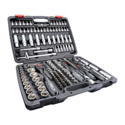 VIGOR Attacco quadro interno 6,3 = 1/4", attacco quadro interno 10 = 3/8", 12,5 = set di chiavi a bussola 1/2" V2461 quadro cavo 6,3 mm (1/4"), quadro cavo 10 mm (3/8")
