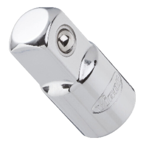 VIGOR Außenvierkant Antrieb 10 = 3/8 Zoll Innenvierkant Antrieb 6,3 = 1/4 Zoll Adapter V2014 Vierkant hohl 6,3 mm (1/4 Zoll) Vierkant massiv 10 mm (3/8 Zoll) Gesamtlänge: 26 mm
