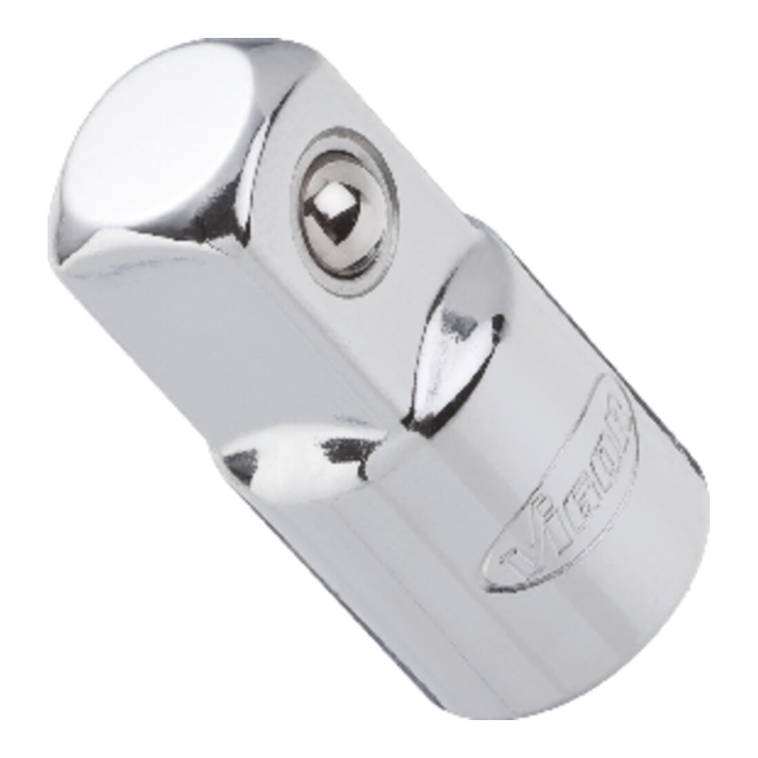VIGOR Außenvierkant Antrieb 10 = 3/8 Zoll Innenvierkant Antrieb 6,3 = 1/4 Zoll Adapter V2014 Vierkant hohl 6,3 mm (1/4 Zoll) Vierkant massiv 10 mm (3/8 Zoll) Gesamtlänge: 26 mm