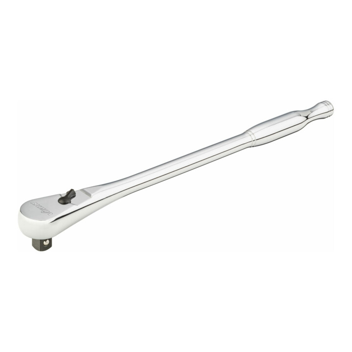 VIGOR Außenvierkant Antrieb 12,5 = 1/2 Zoll Feinzahn-Umschaltknarre V4946 Vierkant massiv 12,5 mm (1/2 Zoll) Gesamtlänge: 380 mm
