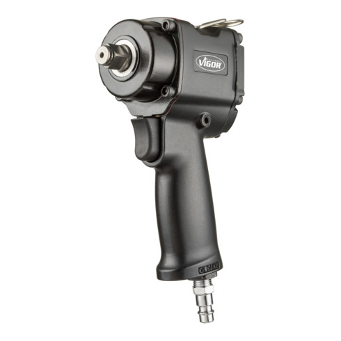VIGOR Außenvierkant Antrieb 12,5 = 1/2 Zoll Schlagschrauber, Mini V5671 ∙ 1000 Nm ∙ Vierkant massiv 12,5 mm (1/2 Zoll) ∙ Jumbo Hammer-Schlagwerk