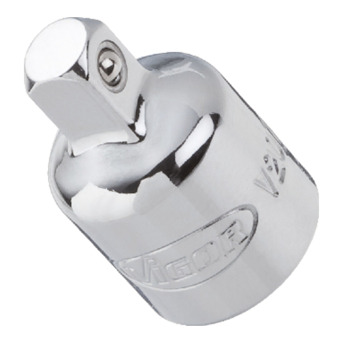 VIGOR Außenvierkant Antrieb 6,3 = 1/4 Zoll Innenvierkant Antrieb 10 = 3/8 Zoll Adapter V2071 Vierkant hohl 10 mm (3/8 Zoll) Vierkant massiv 6,3 mm (1/4 Zoll) Gesamtlänge: 27 mm