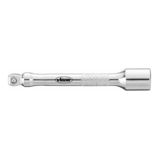 VIGOR Außenvierkant Antrieb 6,3 = 1/4 Zoll Innenvierkant Antrieb 6,3 = 1/4 Zoll Schwenkbare Verlängerung V4312 Vierkant hohl 6,3 mm (1/4 Zoll) Vierkant massiv 6,3 mm (1/4 Zoll) Gesamtlänge: 75 mm