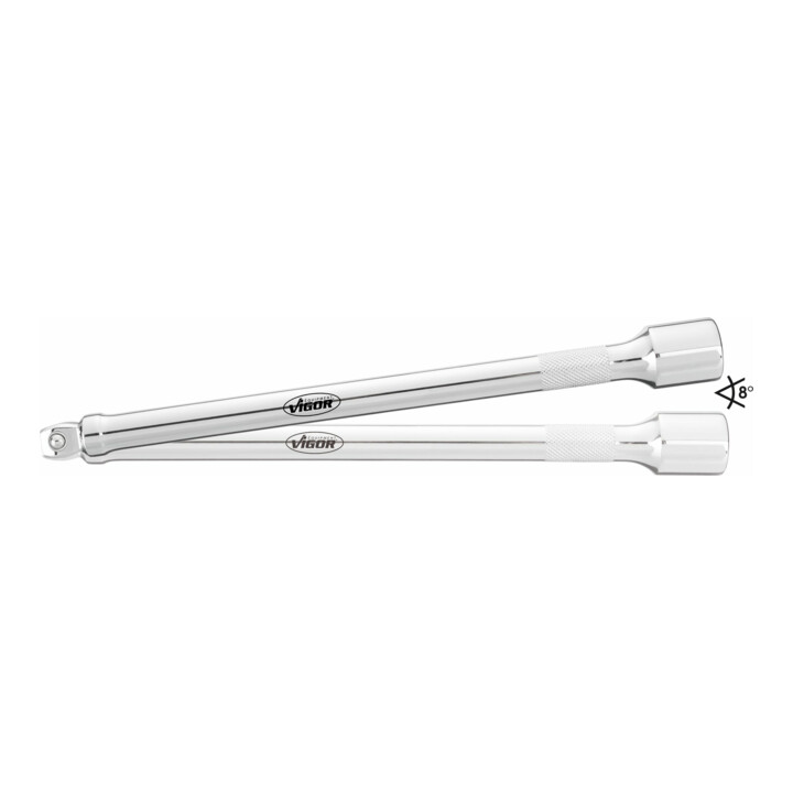 VIGOR Außenvierkant Antrieb 6,3 = 1/4 Zoll Innenvierkant Antrieb 6,3 = 1/4 Zoll Schwenkbare Verlängerung V4313 Vierkant hohl 6,3 mm (1/4 Zoll) Vierkant massiv 6,3 mm (1/4 Zoll) Gesamtlänge: 250 mm