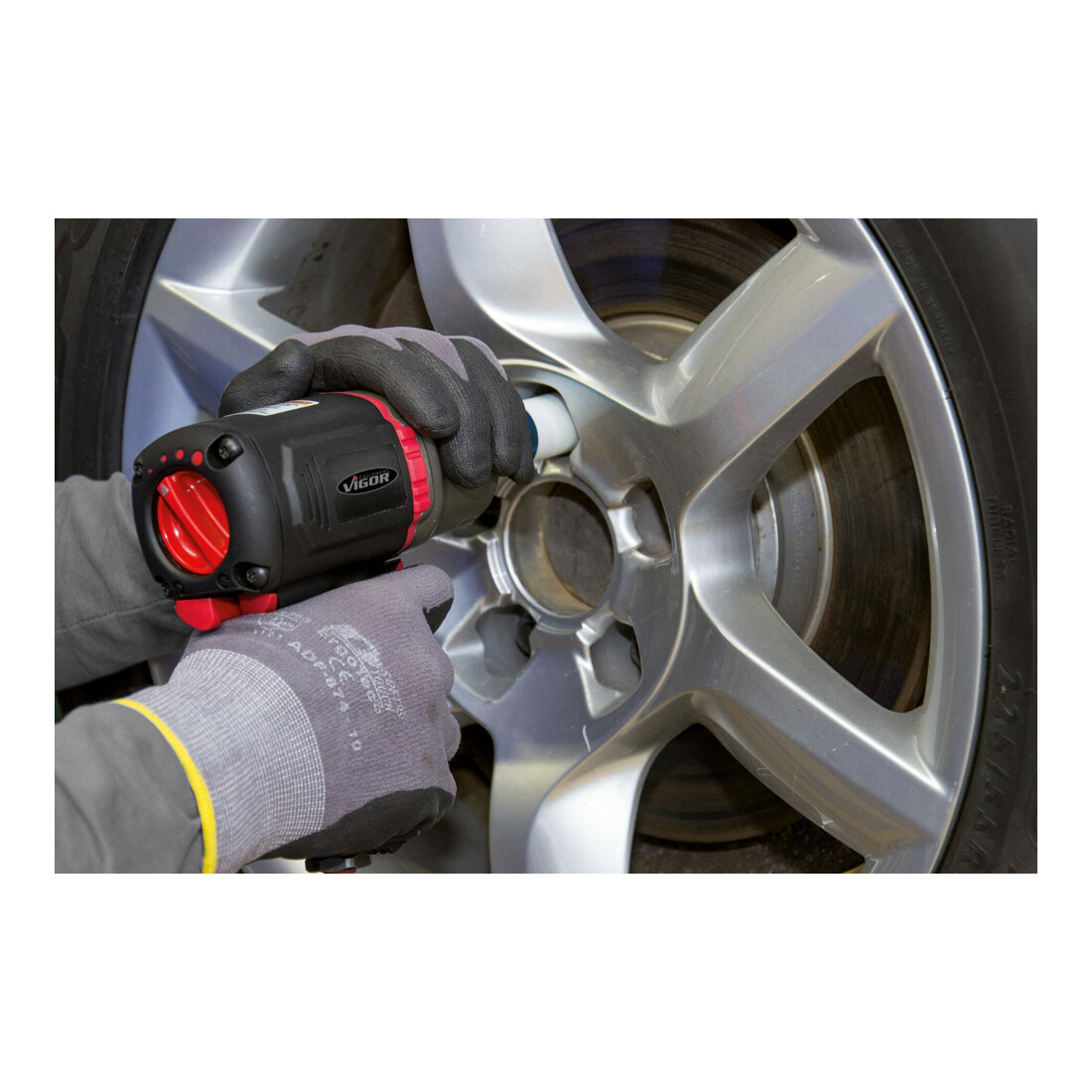 VIGOR Avvitatore a percussione V3653 1890 Nm quadro pieno da 12,5 mm (1/2"), meccanismo a percussione a doppio martello ad alte prestazioni