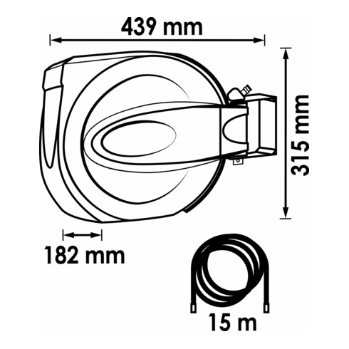 VIGOR Avvolgitubi V7143-10