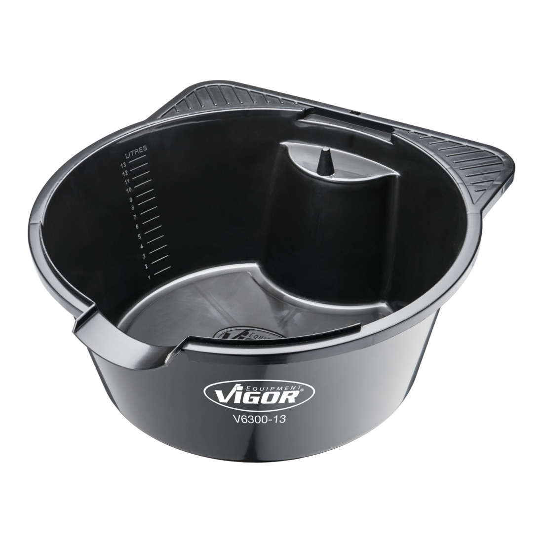 VIGOR Bac de vidange d’huile 13 l V6300-13