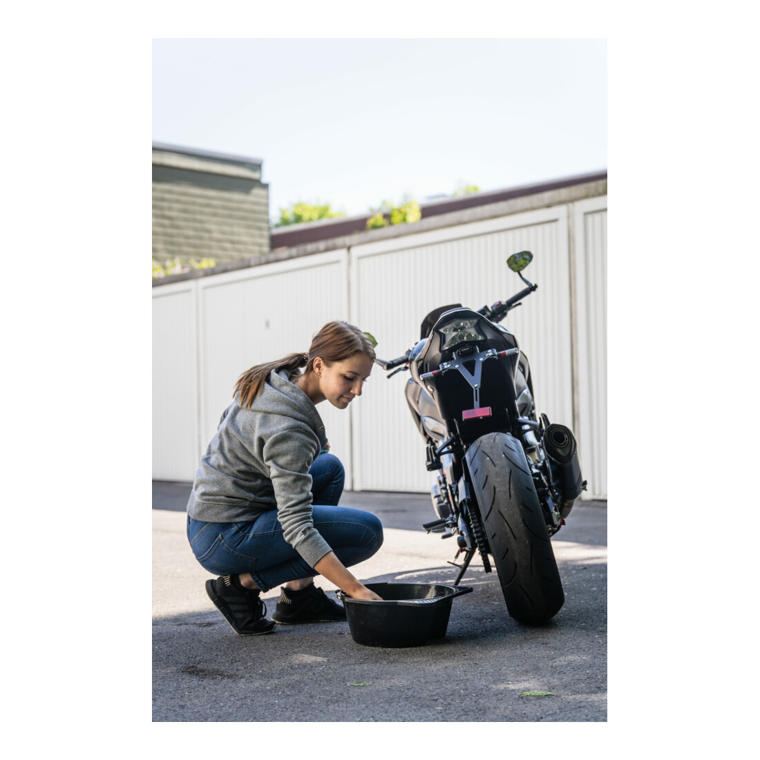 VIGOR Bac de vidange d’huile 8 l V6300-8