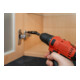 VIGOR Bithalter, mit Gelenk, V7600, 1/4 Zoll (6,3 mm) Sechskant 1/4 Zoll (6,3 mm) Sechskant 88 mm-2
