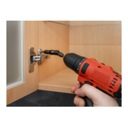 VIGOR Bithalter, mit Gelenk, V7600, 1/4 Zoll (6,3 mm) Sechskant 1/4 Zoll (6,3 mm) Sechskant 88 mm-2