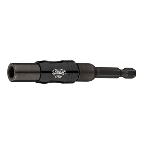 VIGOR Bithalter, mit Gelenk, V7600, 1/4 Zoll (6,3 mm) Sechskant 1/4 Zoll (6,3 mm) Sechskant 88 mm