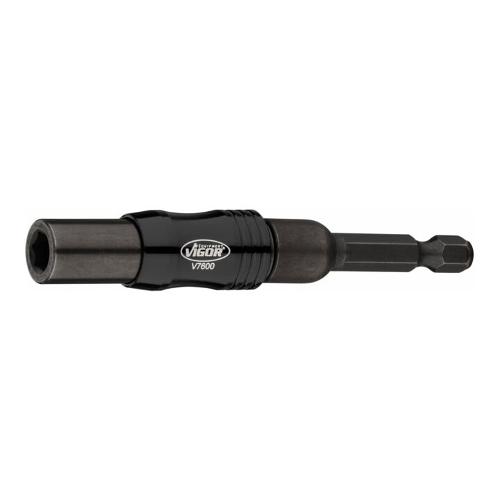 VIGOR Bithalter, mit Gelenk, V7600, 1/4 Zoll (6,3 mm) Sechskant 1/4 Zoll (6,3 mm) Sechskant 88 mm